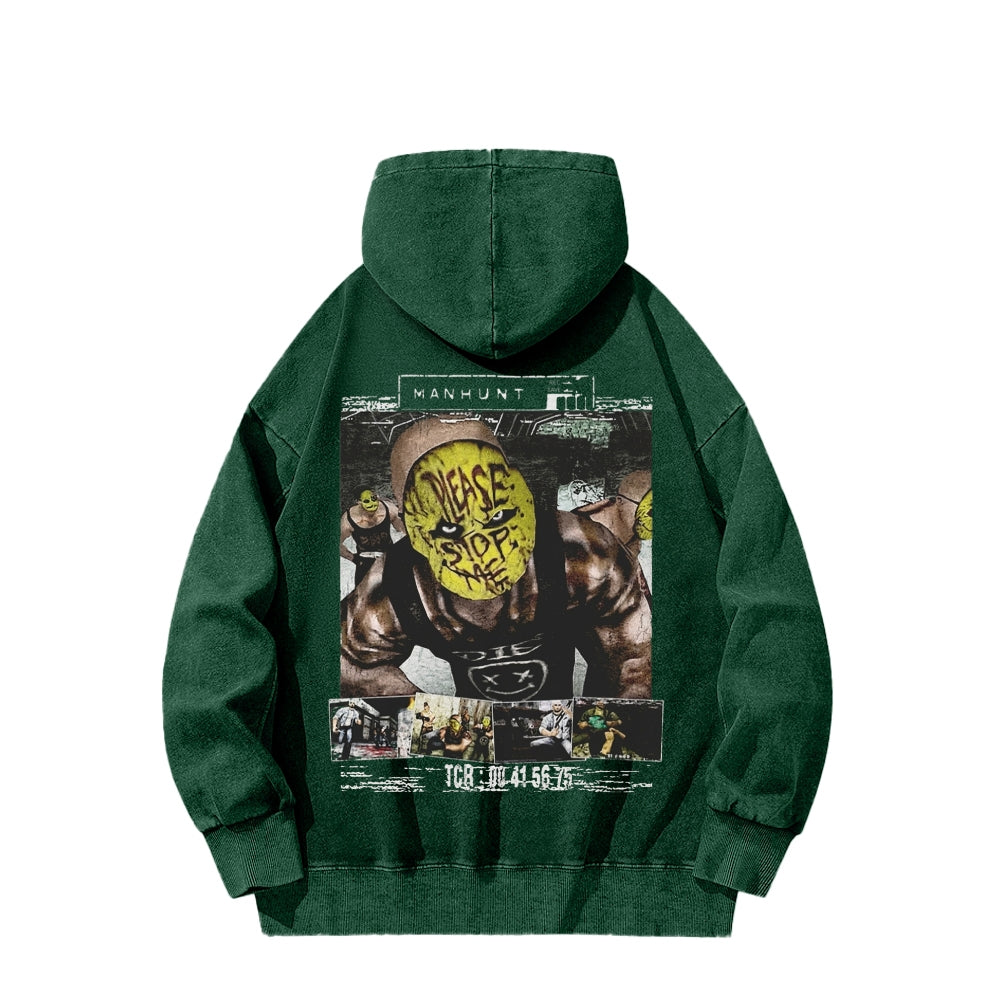 Manhunt Unisex Washed Hoodie 2604019248
