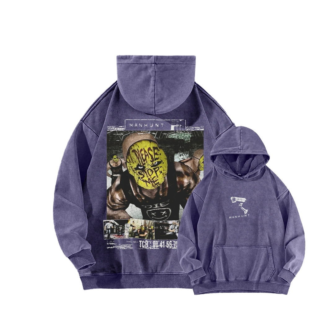 Manhunt Unisex Washed Hoodie 2604019248