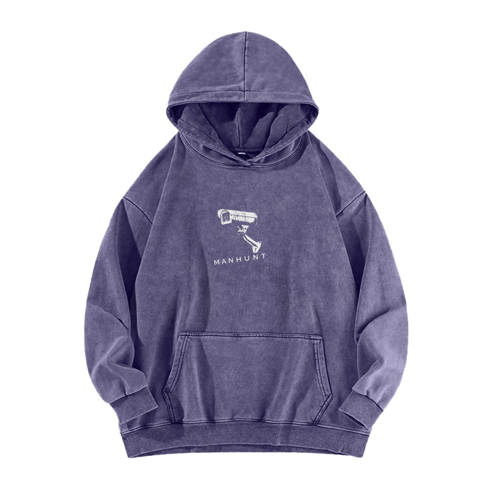Manhunt Unisex Washed Hoodie 2604019248