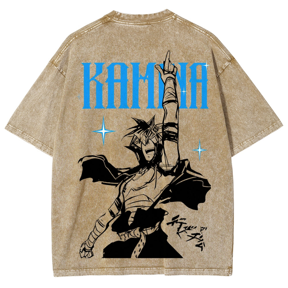 Gurren lagann Tengen Toppa  Unisex Fit Washed T-Shirt 2604020772