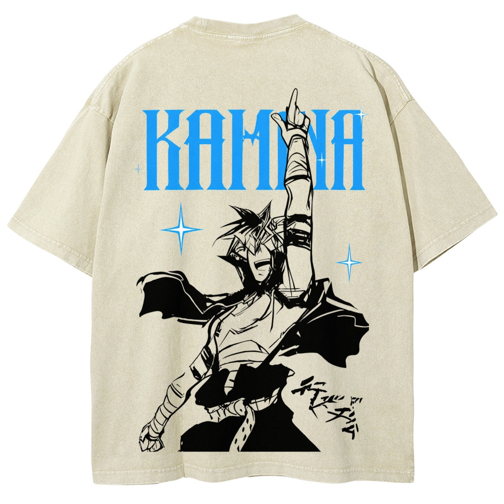 Gurren lagann Tengen Toppa  Unisex Fit Washed T-Shirt 2604020772