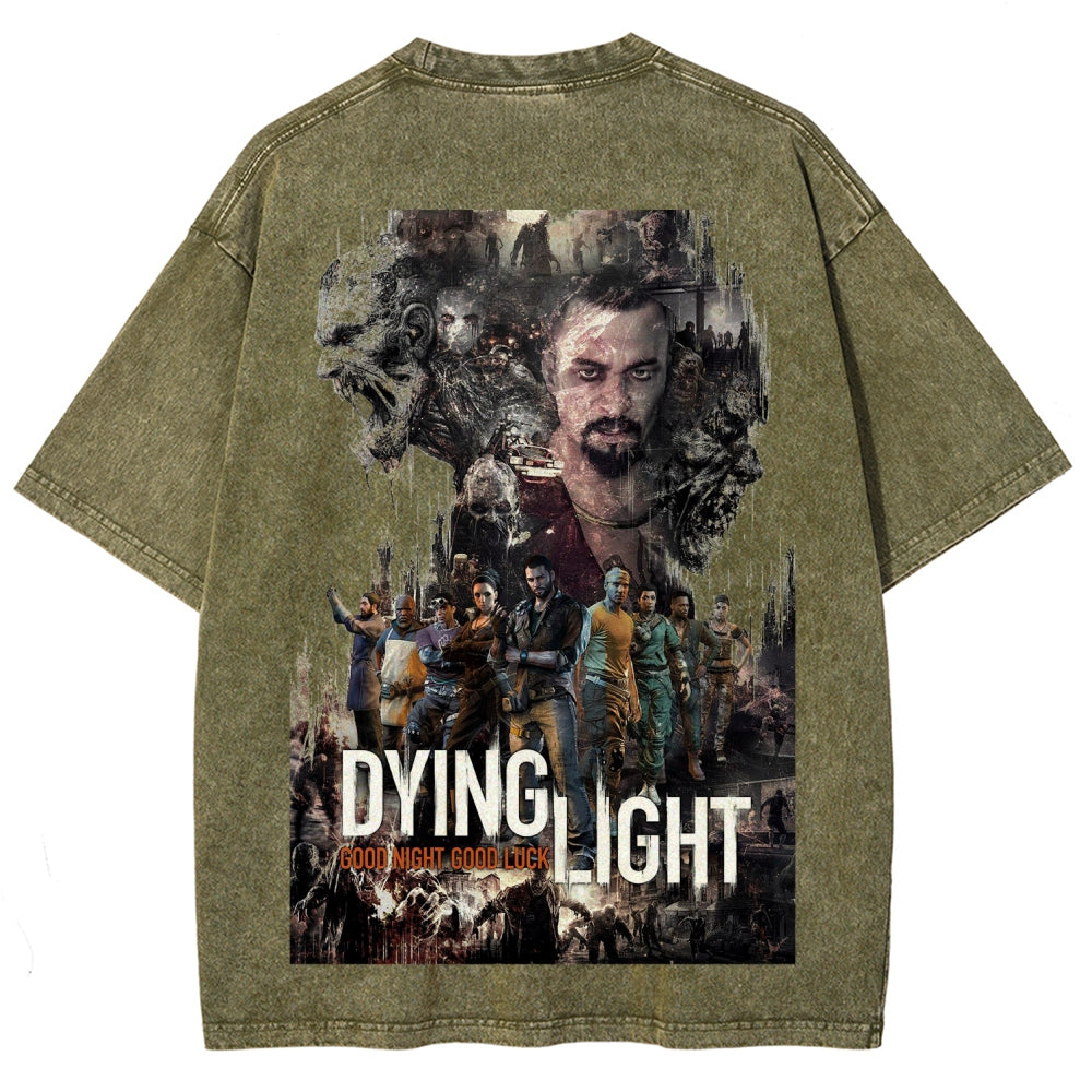 Dying Light Unisex Fit Washed T-Shirt 2605000923