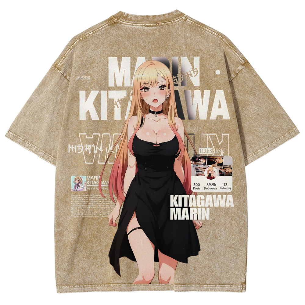 My Dress-Up Darling Unisex Fit Washed T-Shirt 2605002878
