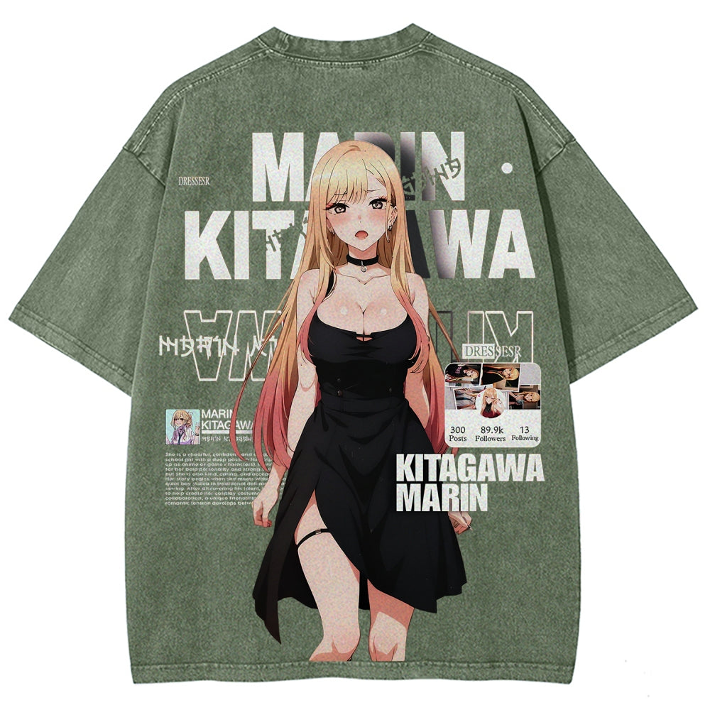 My Dress-Up Darling Unisex Fit Washed T-Shirt 2605002878