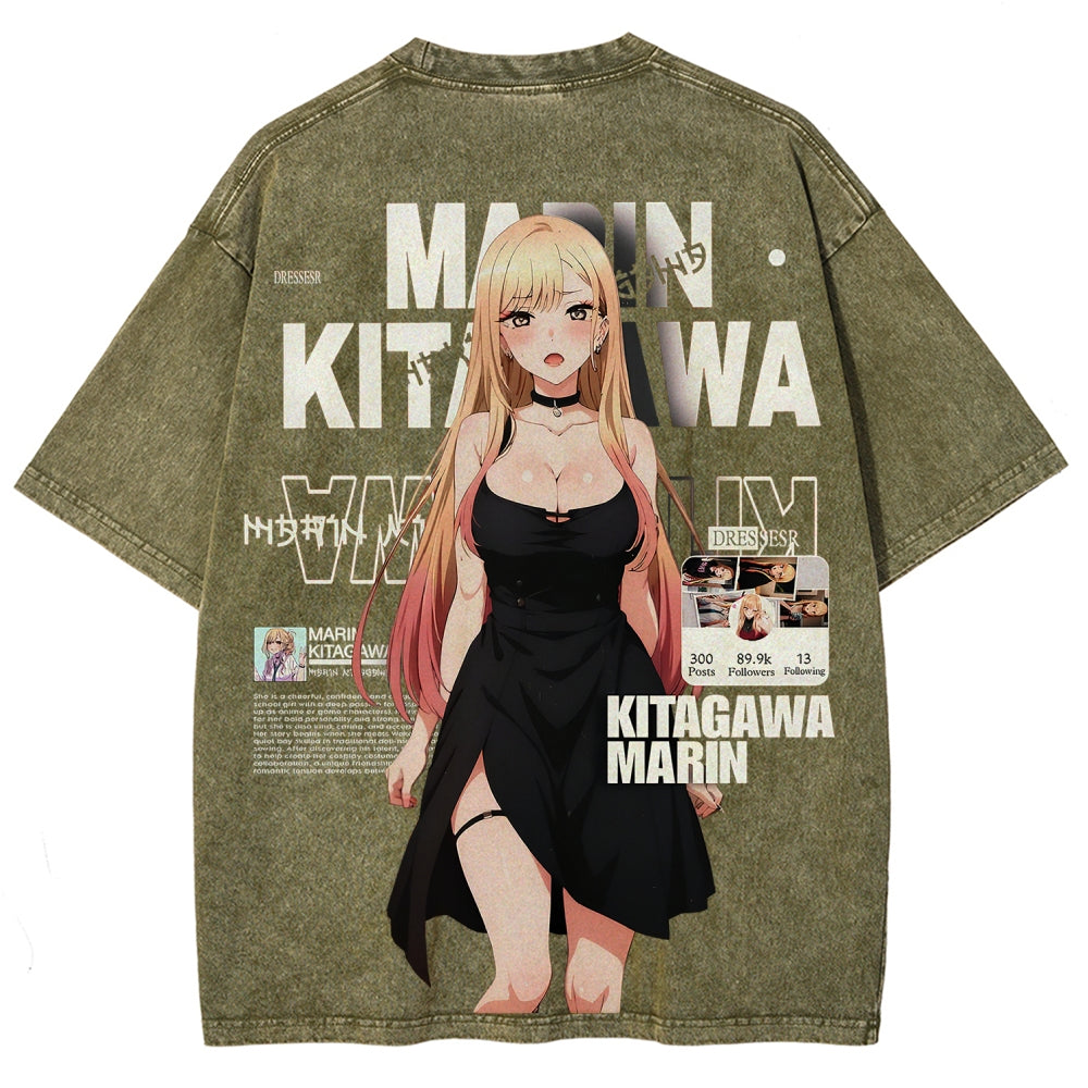 My Dress-Up Darling Unisex Fit Washed T-Shirt 2605002878