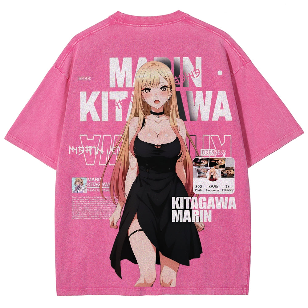 My Dress-Up Darling Unisex Fit Washed T-Shirt 2605002878