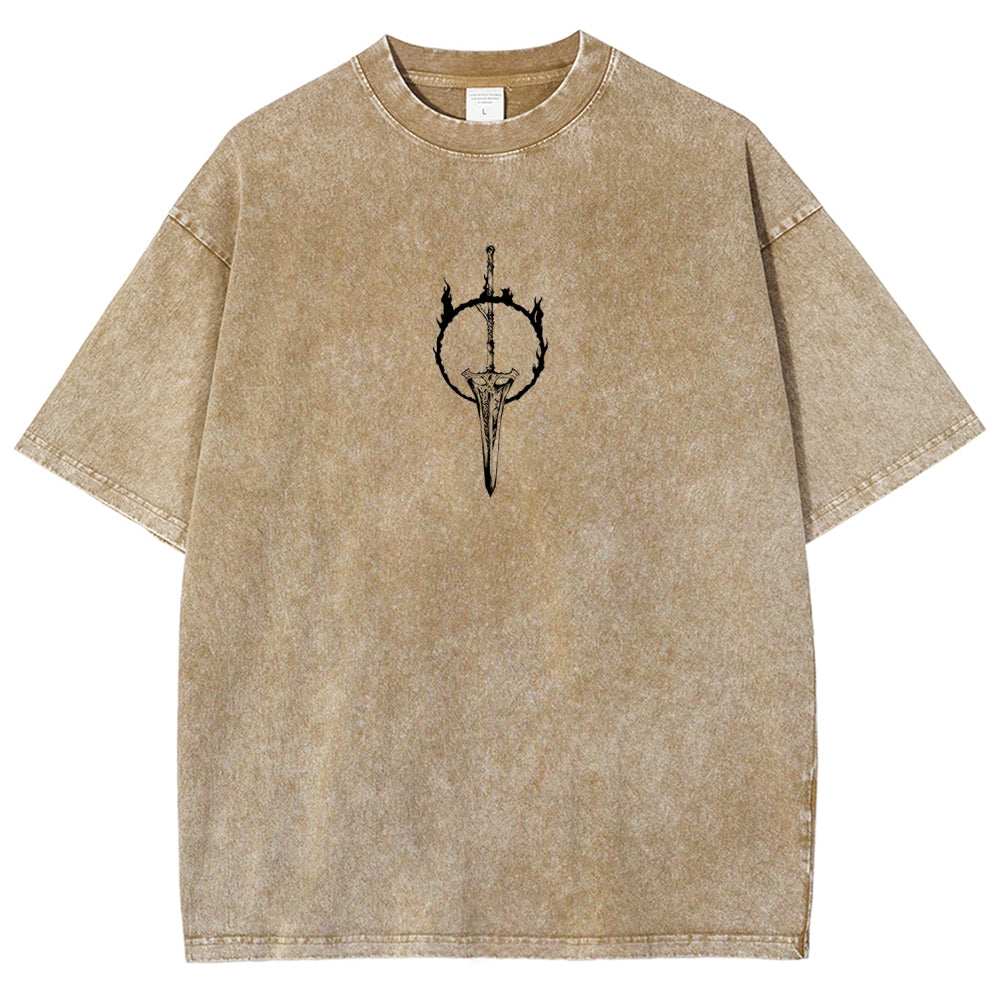 DARK SOULS Unisex Fit Washed T-Shirt 2605002952
