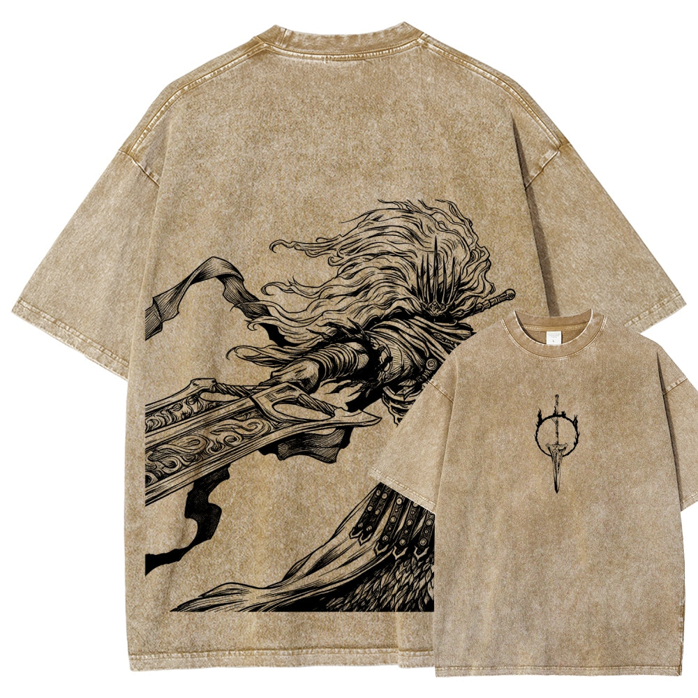 DARK SOULS Unisex Fit Washed T-Shirt 2605002952