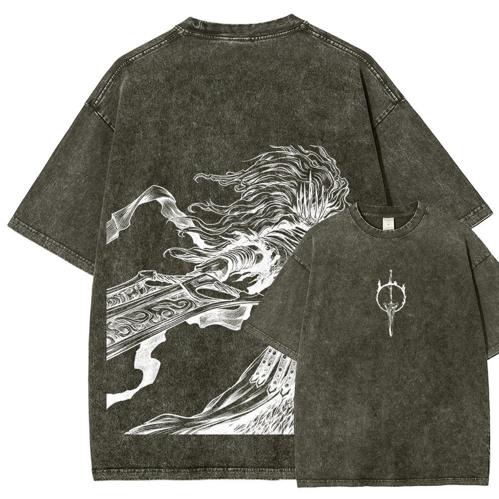 DARK SOULS Unisex Fit Washed T-Shirt 2605002952