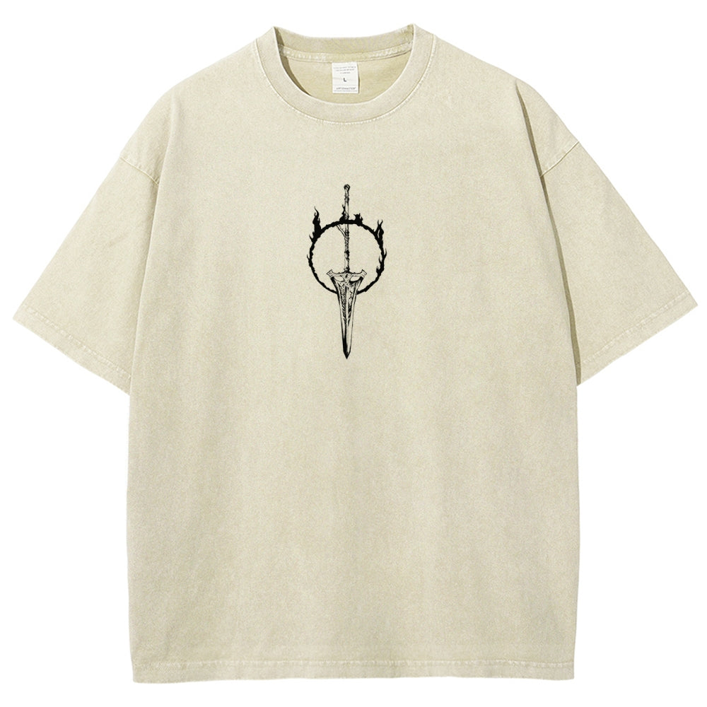 DARK SOULS Unisex Fit Washed T-Shirt 2605002952