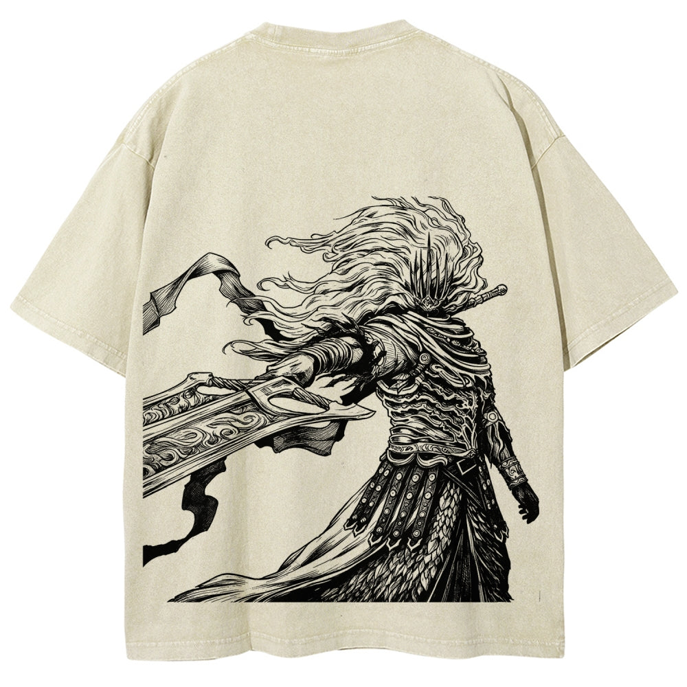 DARK SOULS Unisex Fit Washed T-Shirt 2605002952