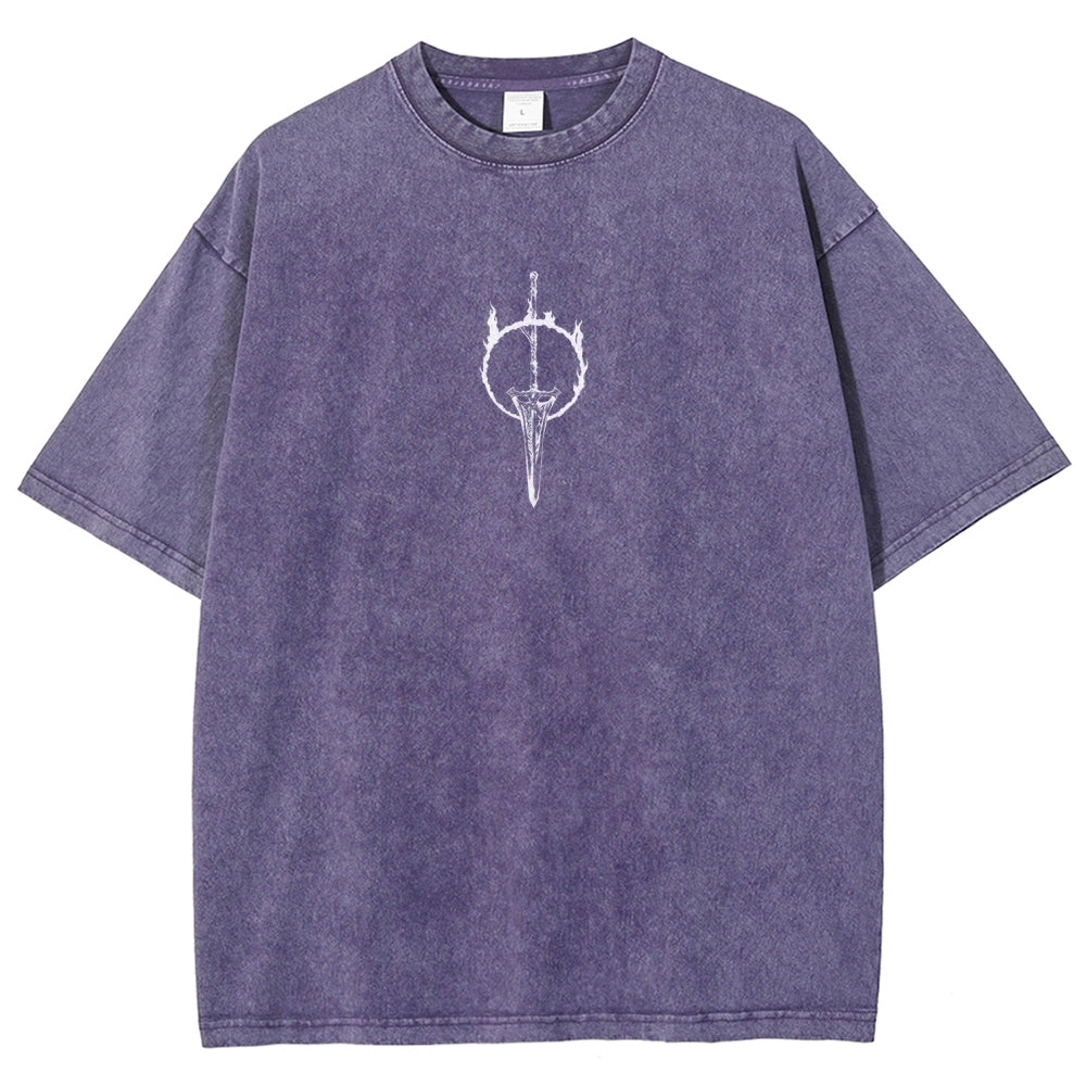 DARK SOULS Unisex Fit Washed T-Shirt 2605002952