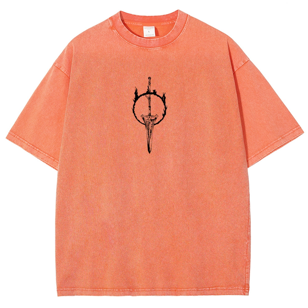 DARK SOULS Unisex Fit Washed T-Shirt 2605002952