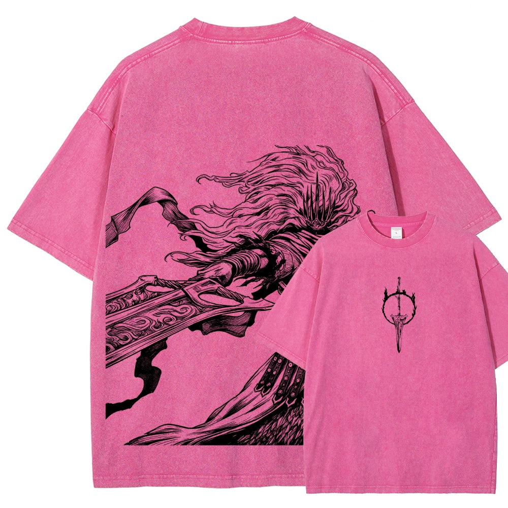 DARK SOULS Unisex Fit Washed T-Shirt 2605002952