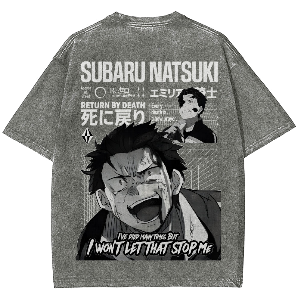 Re:Zero Unisex Fit Washed T-Shirt 2605005190