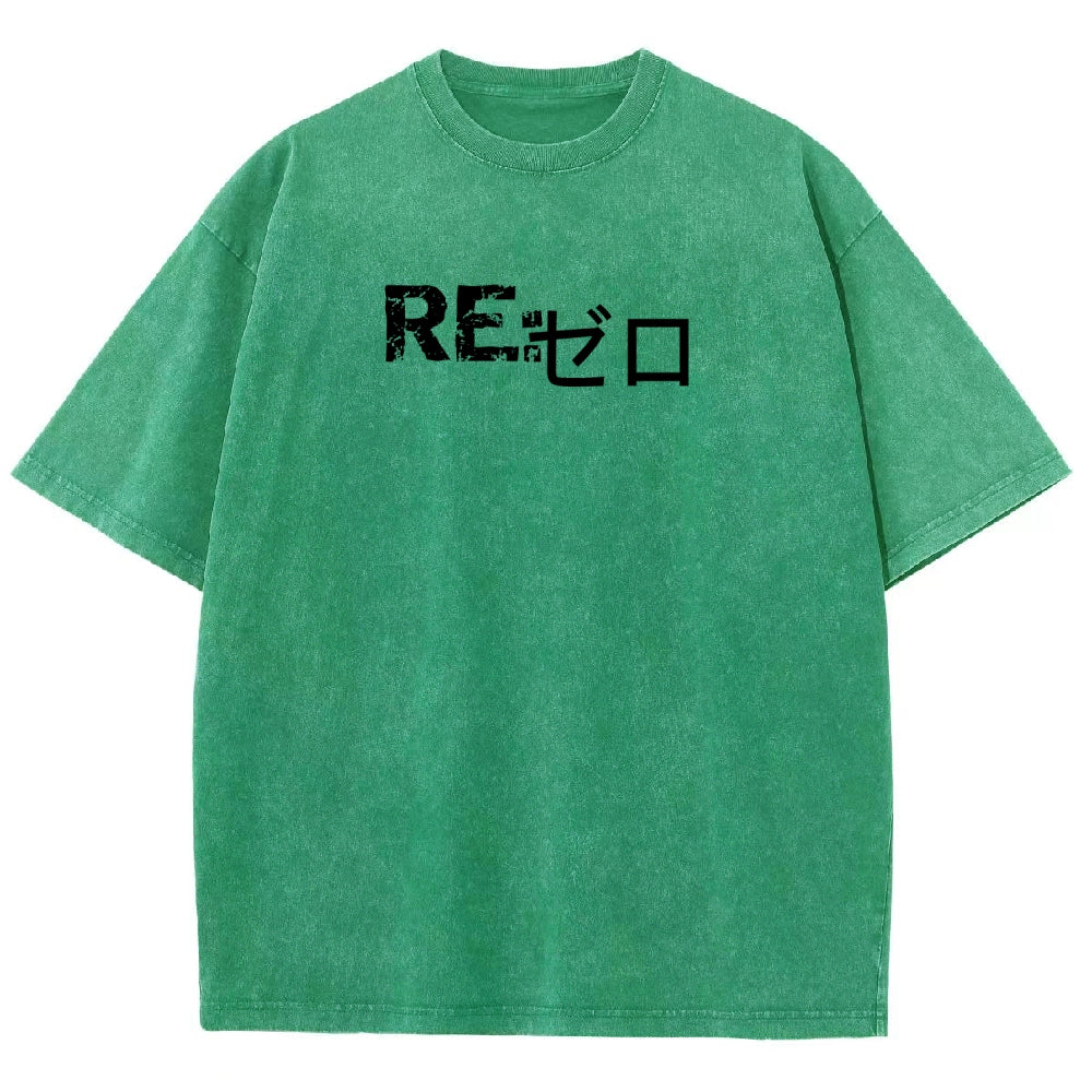 Re:Zero Unisex Fit Washed T-Shirt 2605005190
