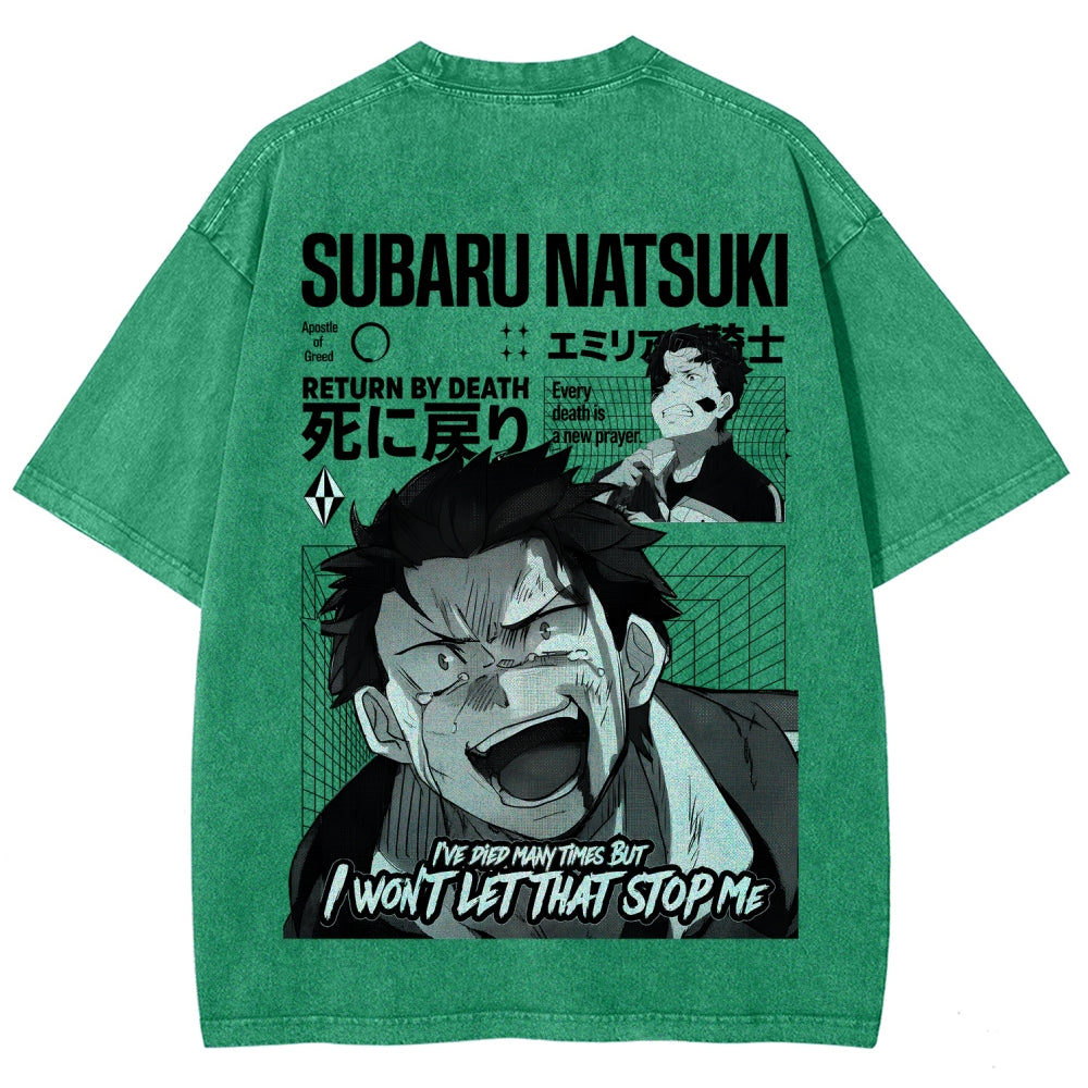 Re:Zero Unisex Fit Washed T-Shirt 2605005190