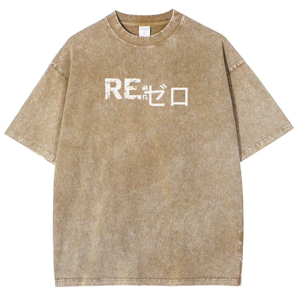 Re:Zero Unisex Fit Washed T-Shirt 2605005190