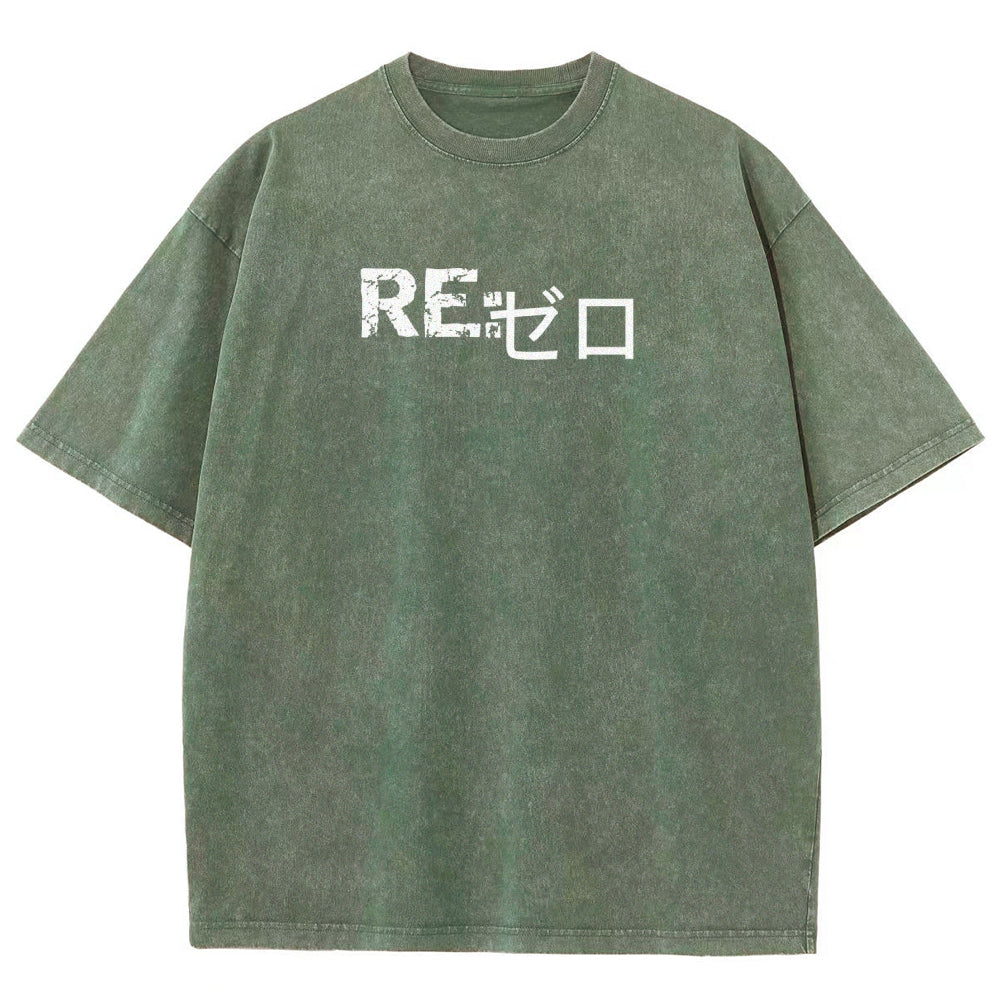Re:Zero Unisex Fit Washed T-Shirt 2605005190