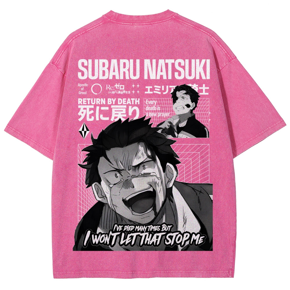Re:Zero Unisex Fit Washed T-Shirt 2605005190