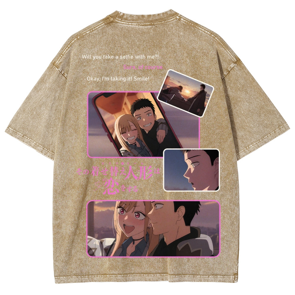 My Dress-Up Darling Marin Kitagawa Unisex Fit Washed T-Shirt 2605006355