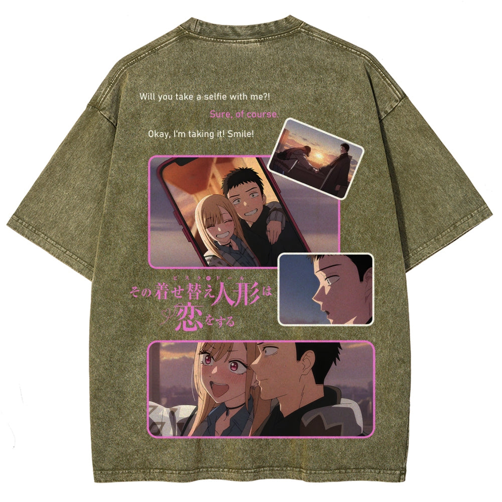 My Dress-Up Darling Marin Kitagawa Unisex Fit Washed T-Shirt 2605006355
