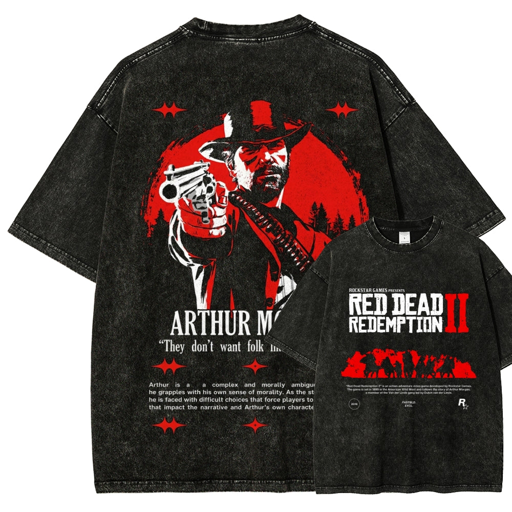 Red Dead Redemption Unisex Fit Washed T-Shirt 2605006934