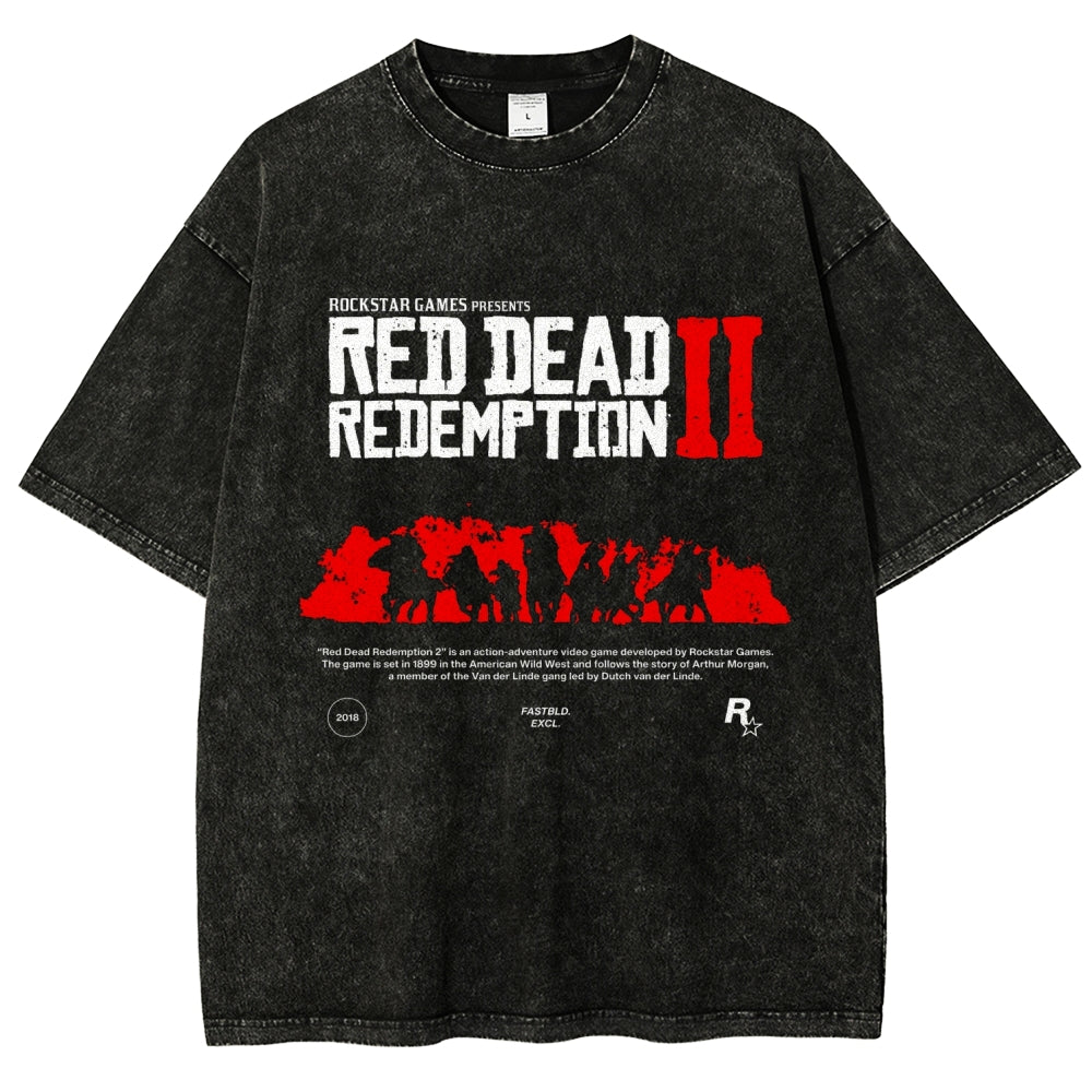 Red Dead Redemption Unisex Fit Washed T-Shirt 2605006934