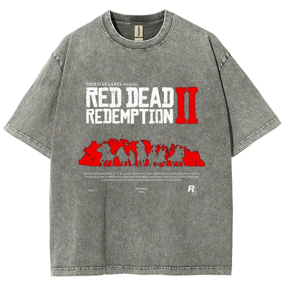 Red Dead Redemption Unisex Fit Washed T-Shirt 2605006934