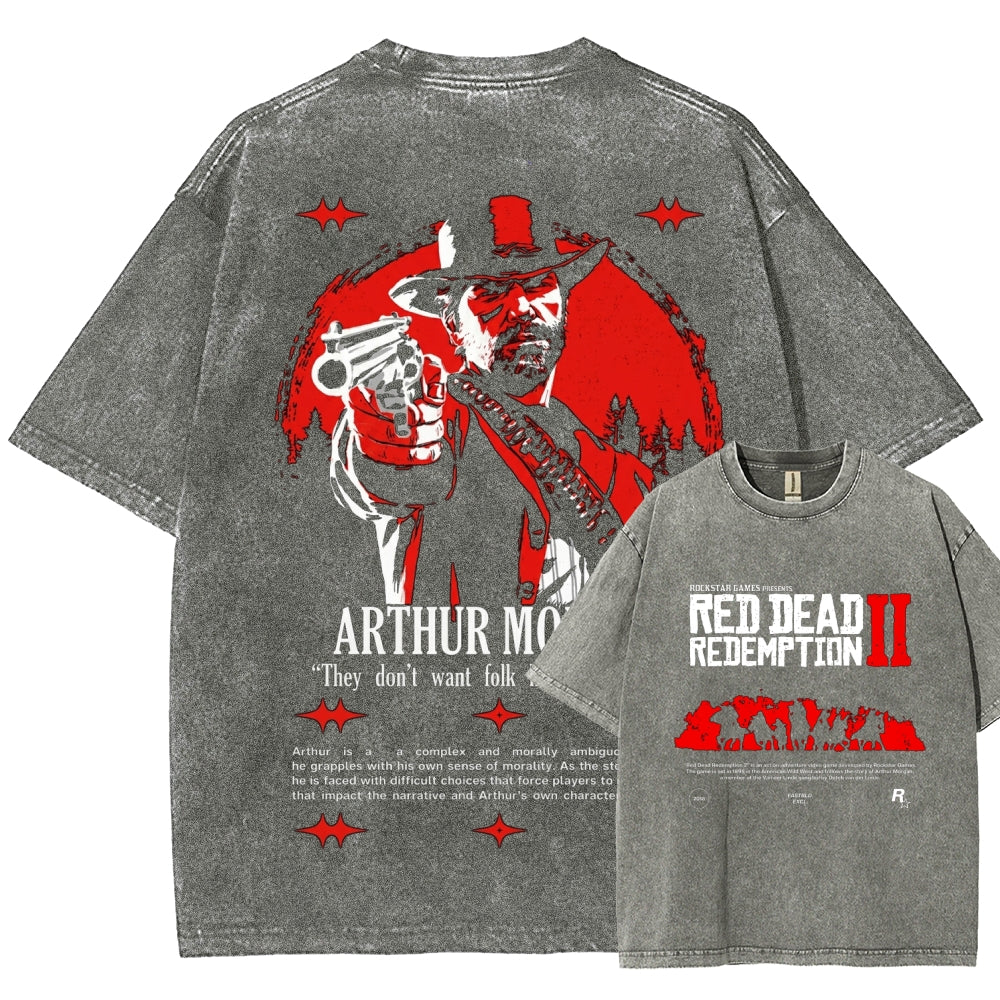 Red Dead Redemption Unisex Fit Washed T-Shirt 2605006934