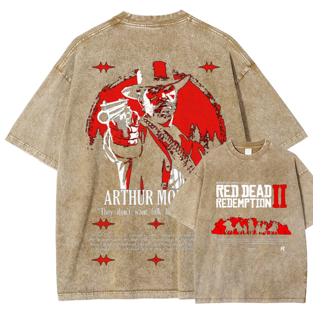 Red Dead Redemption Unisex Fit Washed T-Shirt 2605006934