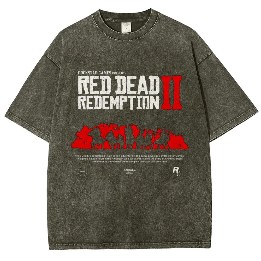 Red Dead Redemption Unisex Fit Washed T-Shirt 2605006934
