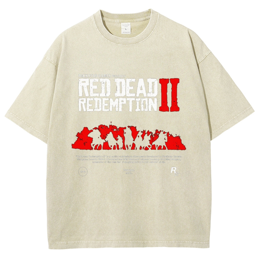 Red Dead Redemption Unisex Fit Washed T-Shirt 2605006934