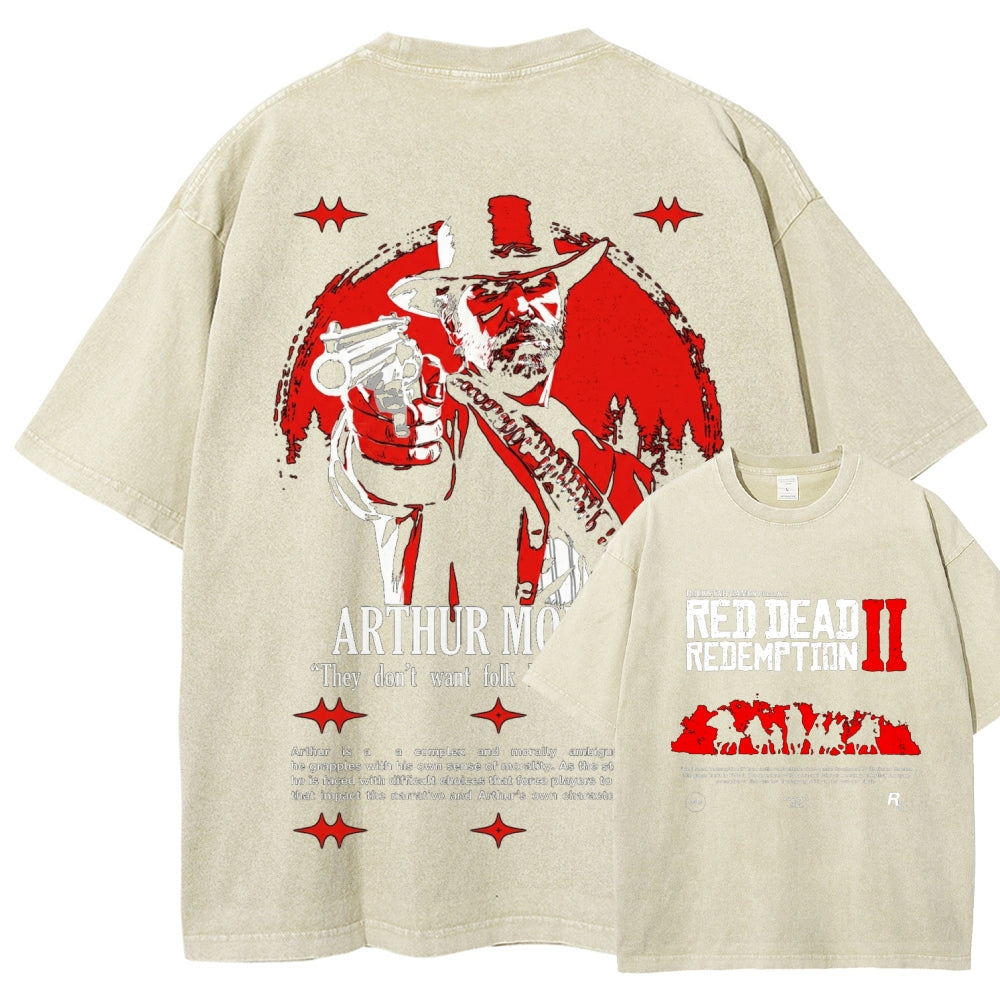 Red Dead Redemption Unisex Fit Washed T-Shirt 2605006934