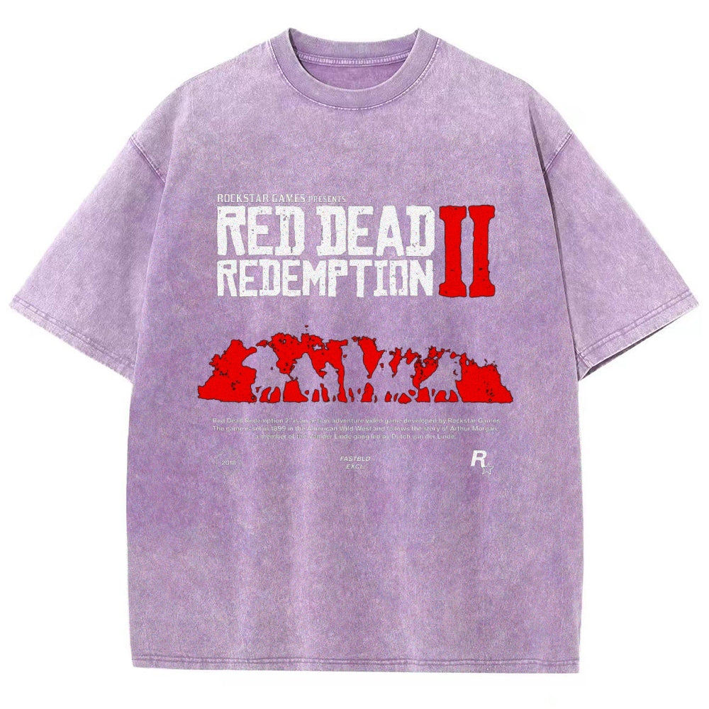 Red Dead Redemption Unisex Fit Washed T-Shirt 2605006934
