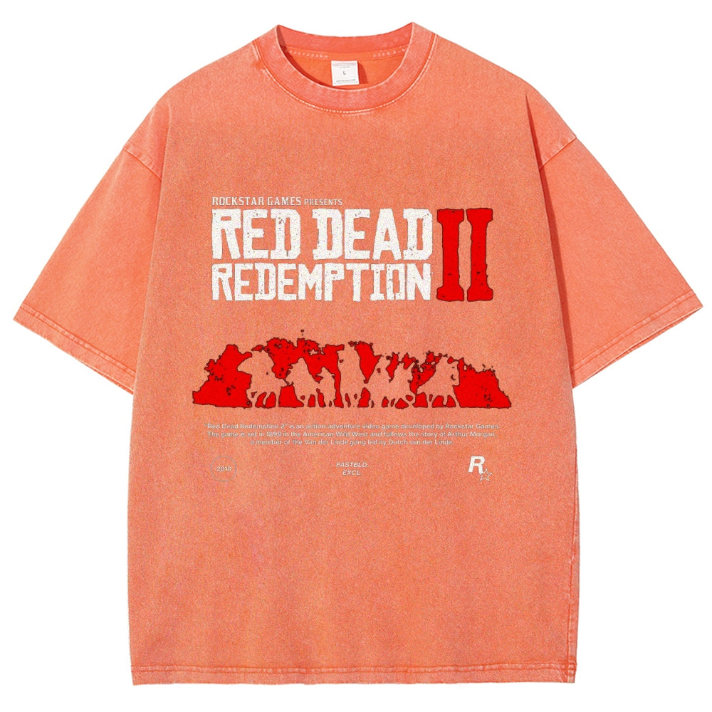 Red Dead Redemption Unisex Fit Washed T-Shirt 2605006934
