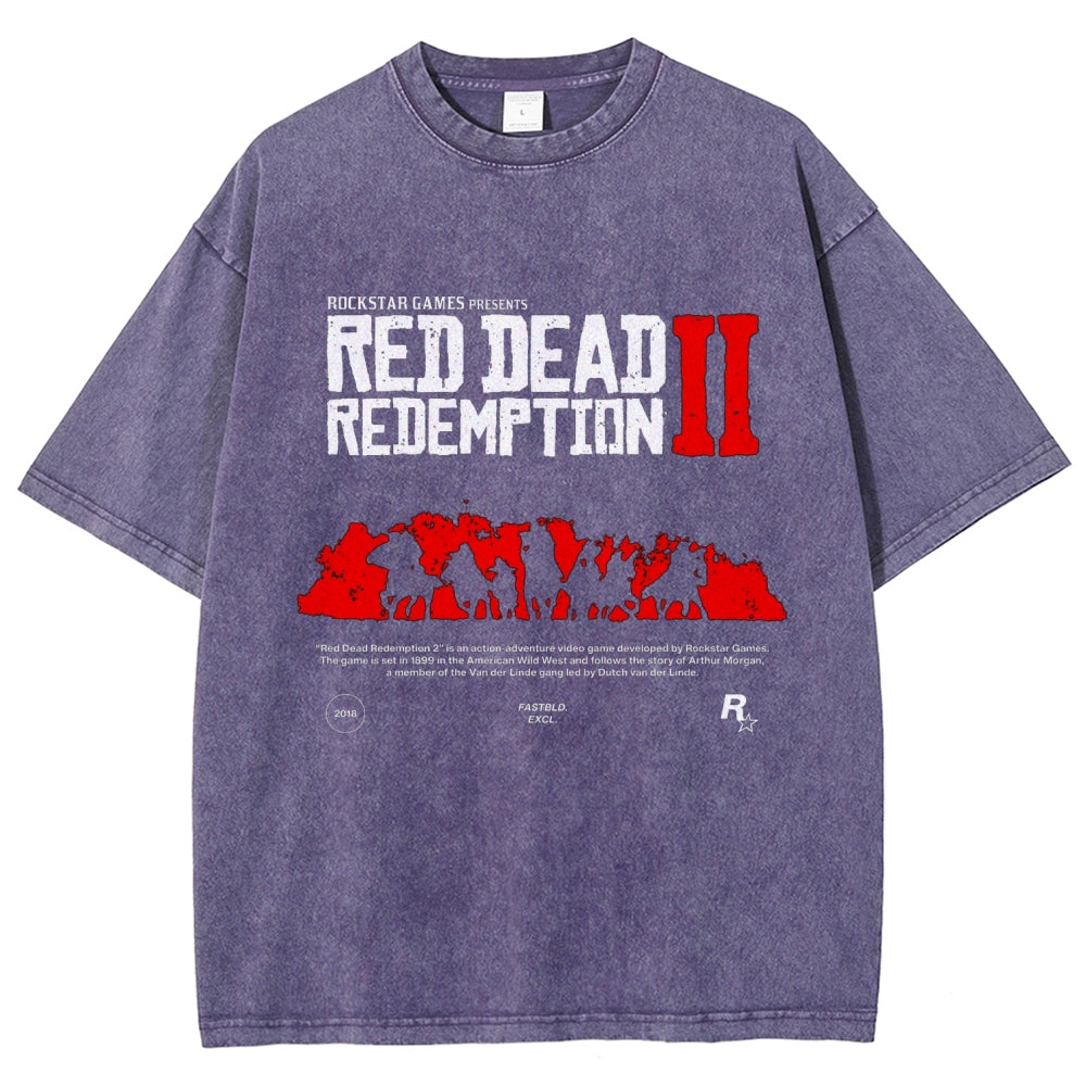Red Dead Redemption Unisex Fit Washed T-Shirt 2605006934