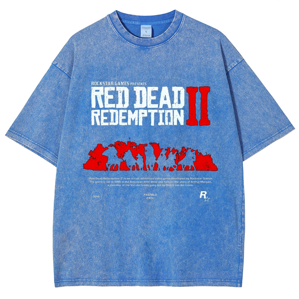 Red Dead Redemption Unisex Fit Washed T-Shirt 2605006934