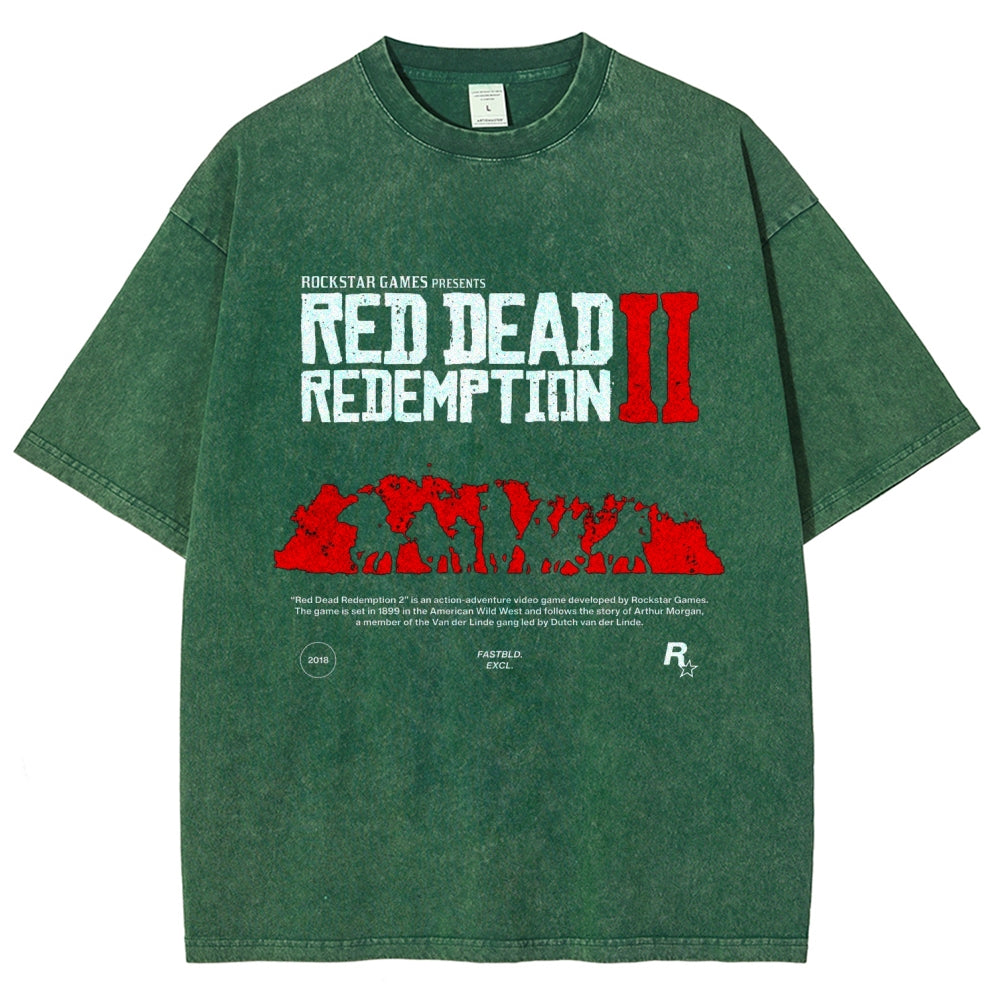 Red Dead Redemption Unisex Fit Washed T-Shirt 2605006934