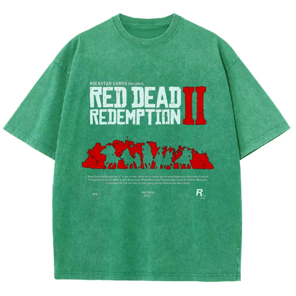 Red Dead Redemption Unisex Fit Washed T-Shirt 2605006934
