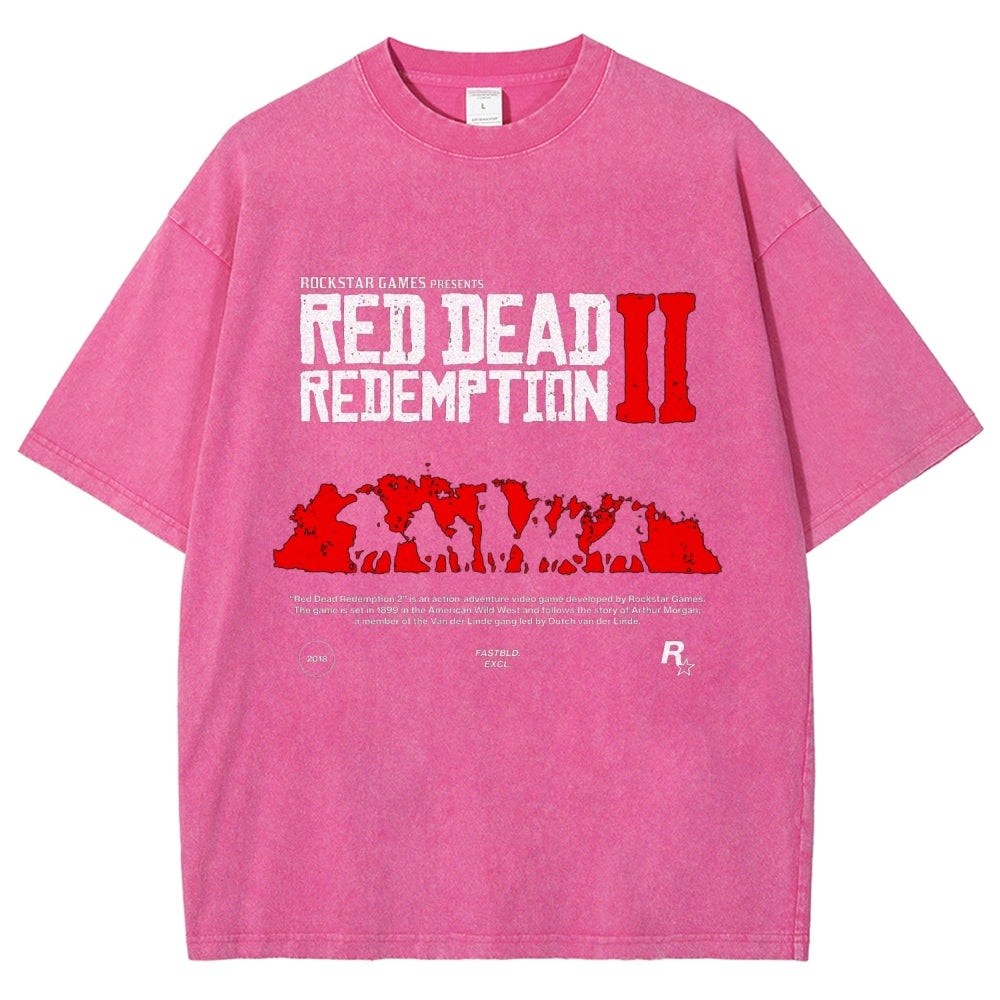 Red Dead Redemption Unisex Fit Washed T-Shirt 2605006934