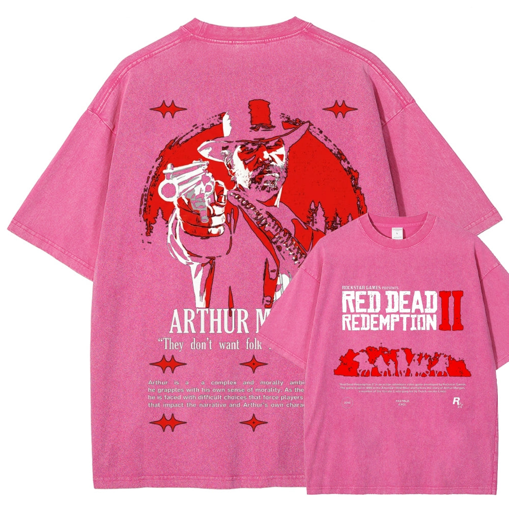 Red Dead Redemption Unisex Fit Washed T-Shirt 2605006934