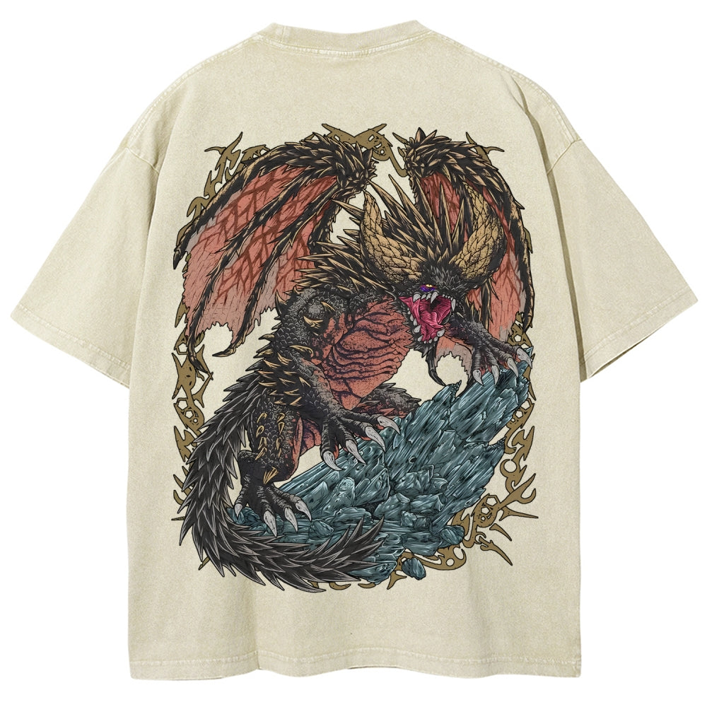 Monster Hunter Unisex Fit Washed T-Shirt 2605007688