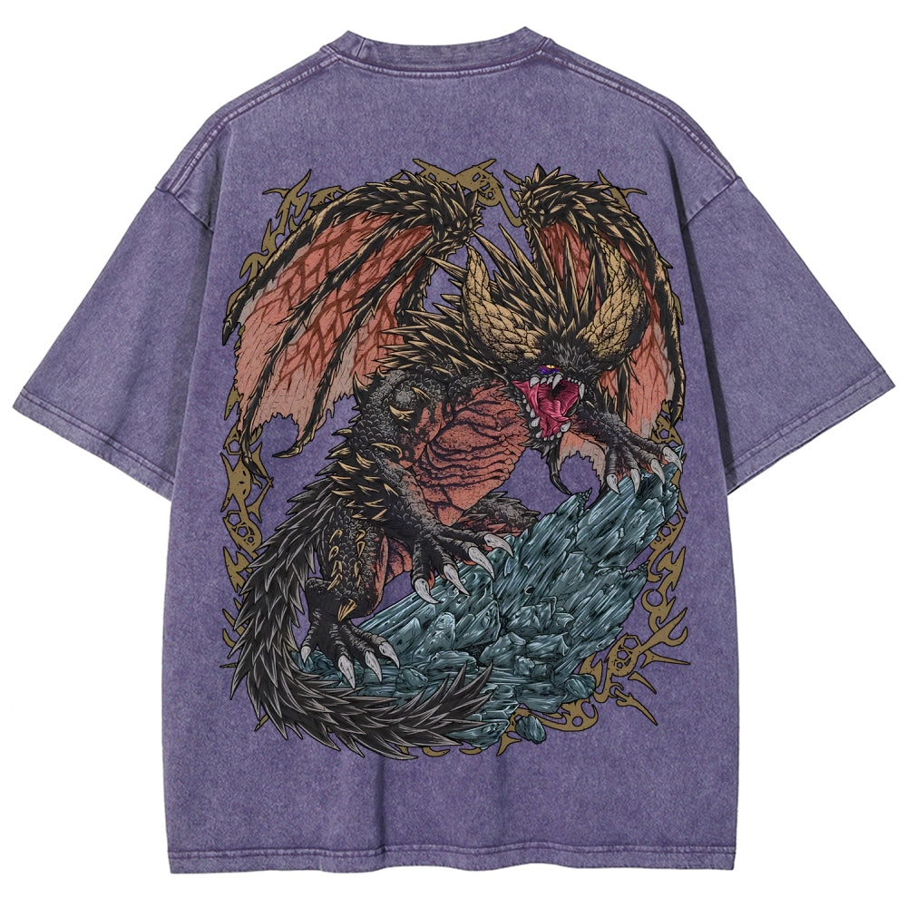 Monster Hunter Unisex Fit Washed T-Shirt 2605007688
