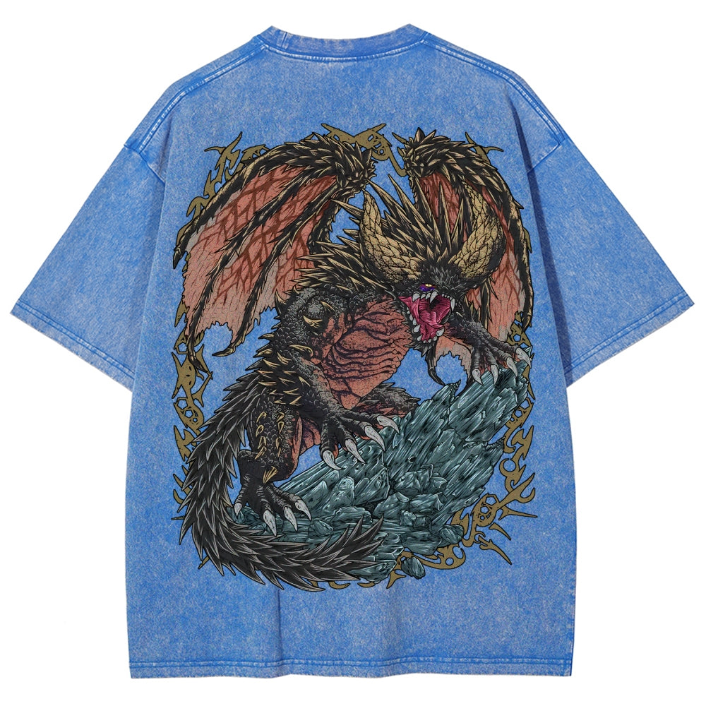 Monster Hunter Unisex Fit Washed T-Shirt 2605007688