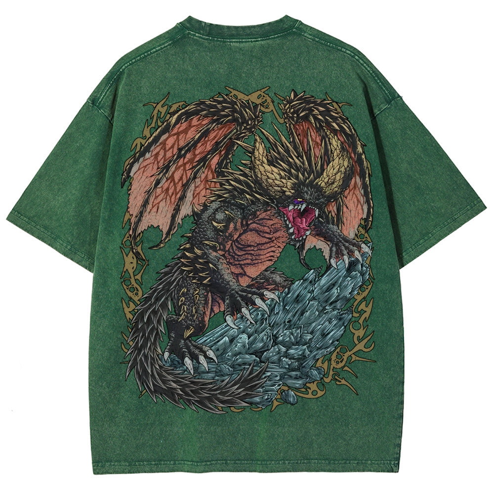 Monster Hunter Unisex Fit Washed T-Shirt 2605007688