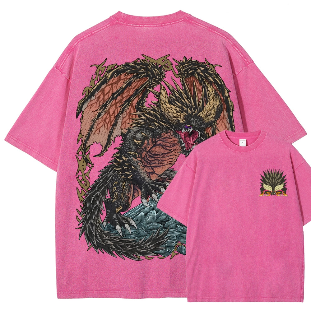Monster Hunter Unisex Fit Washed T-Shirt 2605007688