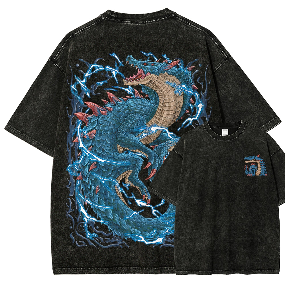 Monster Hunter Unisex Fit Washed T-Shirt 2605007711