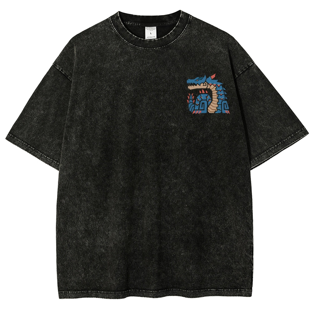 Monster Hunter Unisex Fit Washed T-Shirt 2605007711