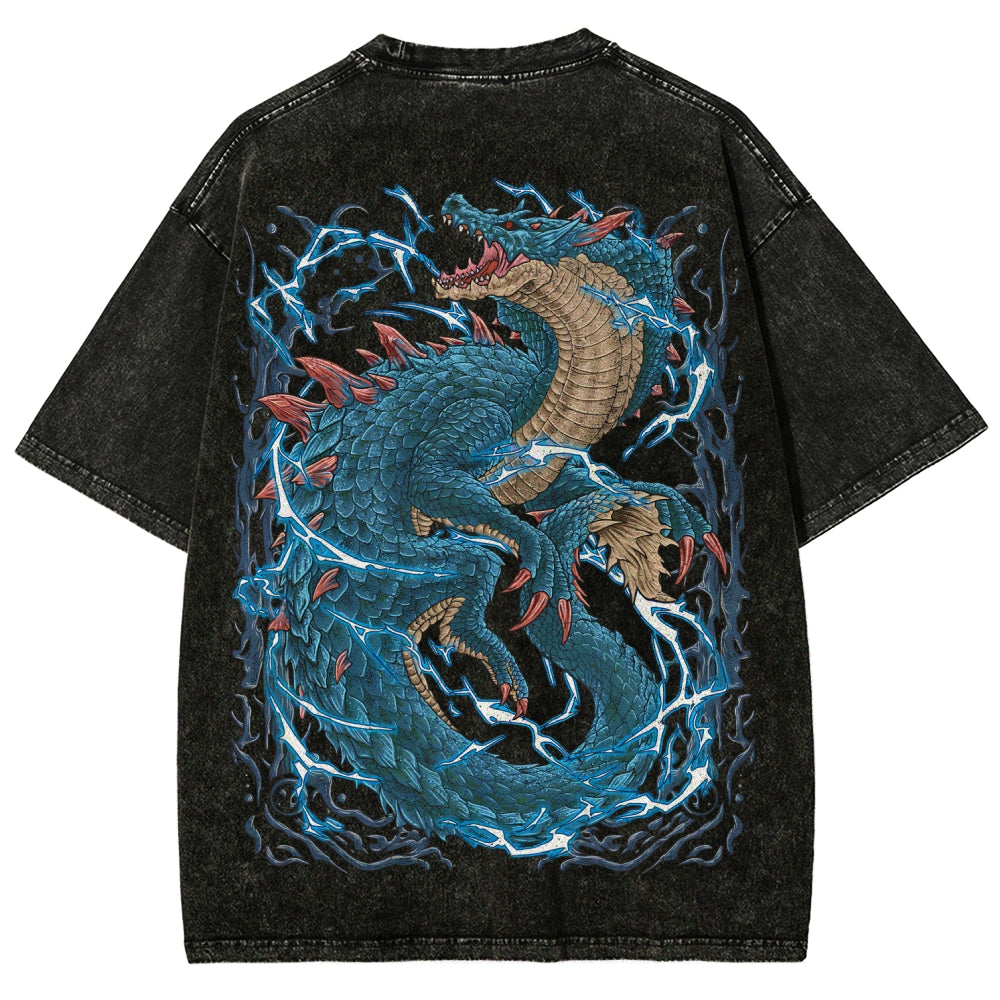Monster Hunter Unisex Fit Washed T-Shirt 2605007711